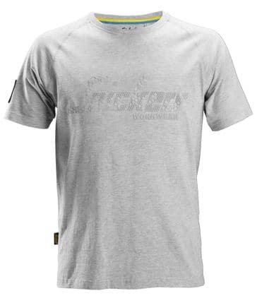 Snickers 2580 Logo T-Shirt (Grey Melange)