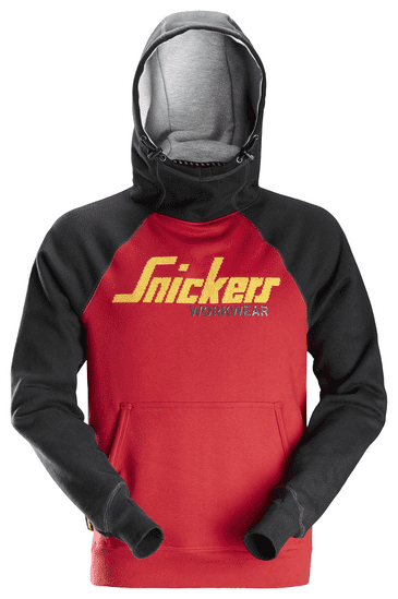 Snickers 2889 AllroundWork Logo Hoodie (Chili Red / Black)