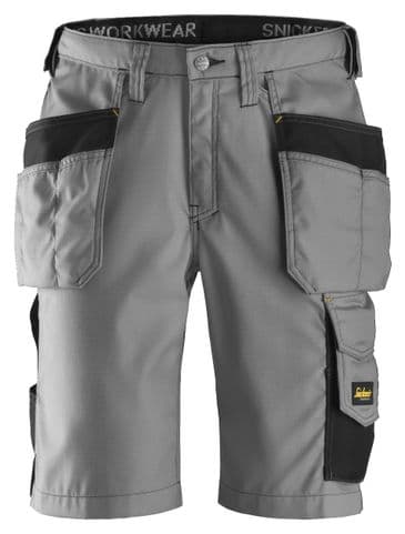 Snickers 3023 Ripstop Holster Pocket Shorts (Grey / Black)