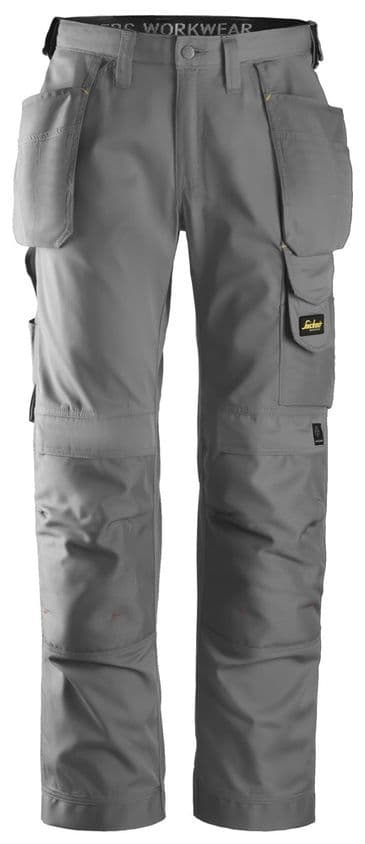 Snickers 3211 CoolTwill Craftsmen Holster Pocket Trousers (Grey)