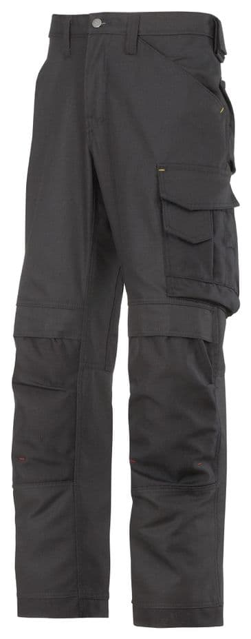 Snickers 3314 Canvas+ Craftsmen Trousers (Black / Black)