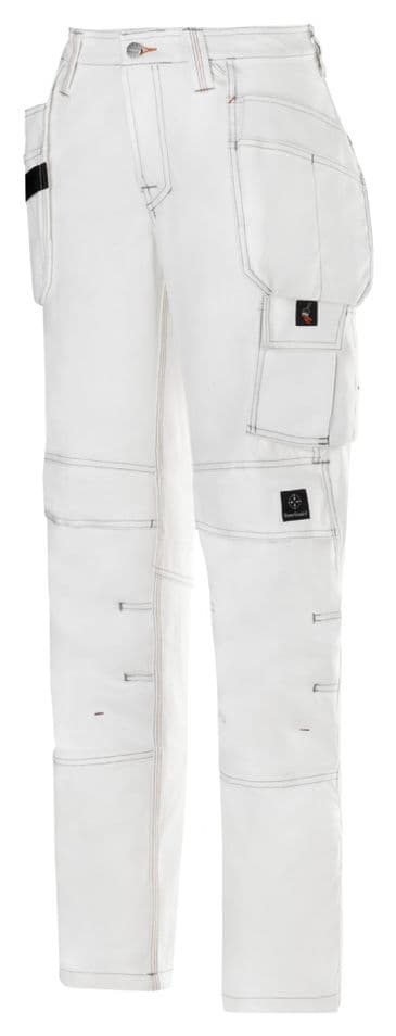 Snickers 3775 Women's Painter's Holster Pocket Trousers (White / White)