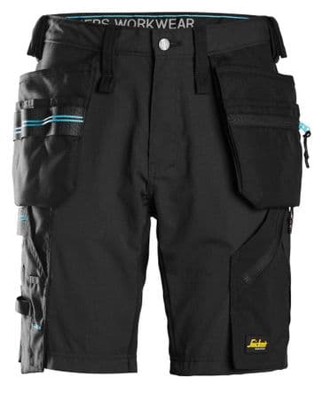 Snickers 6110 LiteWork 37.5 Work Shorts with Holster Pockets (Black)