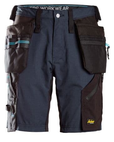 Snickers 6110 LiteWork 37.5 Work Shorts with Holster Pockets (Navy / Black)