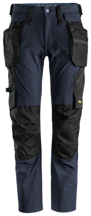 Snickers 6208 LiteWork Trousers+ Detachable Holster Pockets (Navy/Black)