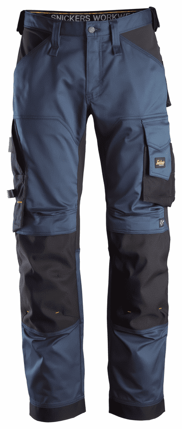 Snickers 6351 AllroundWork Stretch Loose fit Work Trousers (Navy/Black)