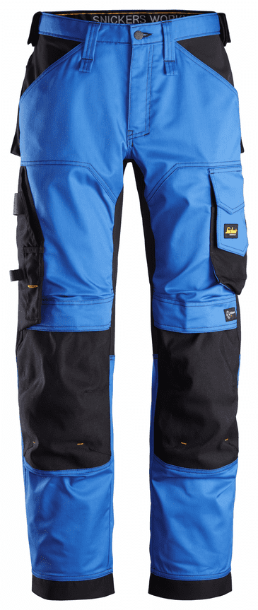 Snickers 6351 AllroundWork Stretch Loose fit Work Trousers (True Blue/Black)