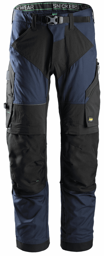 Snickers 6903 FlexiWork Work Trousers+ (Navy/Black)