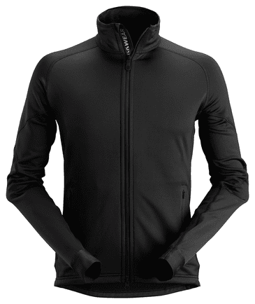 Snickers 8003 FlexiWork Polartec® Power Stretch® 2.0 Full Zip Fleece Jacket (Black)