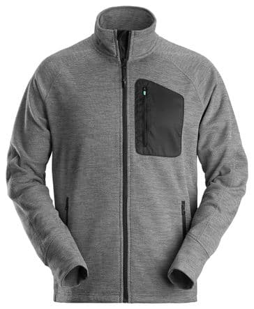 Snickers 8042 FlexiWork Fleece Jacket (Grey/Black)