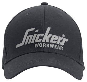 Snickers 9041 Logo Cap (Black/Black)