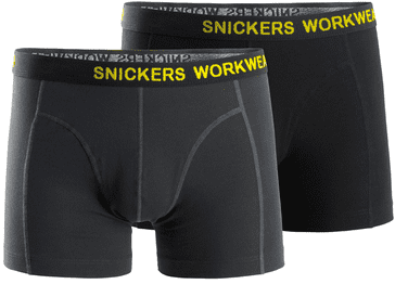 Snickers 9436 2-pack Stretch Boxer Shorts (Black)