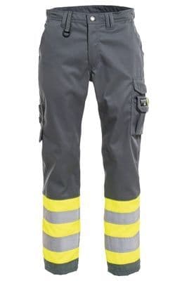 Tranemo 4821 CE-ME Trousers (Grey/High Vis Yellow)