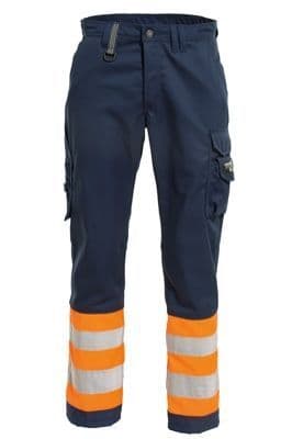 Tranemo 4821 CE-ME Trousers (Navy/High Vis Orange)