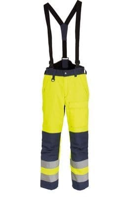 Tranemo 4826 CE-ME Shell Trousers (High Vis Yellow/Navy)