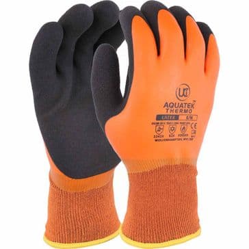 Ultimate Industrial UCI Aquatek Thermo Thermal Latex Gloves